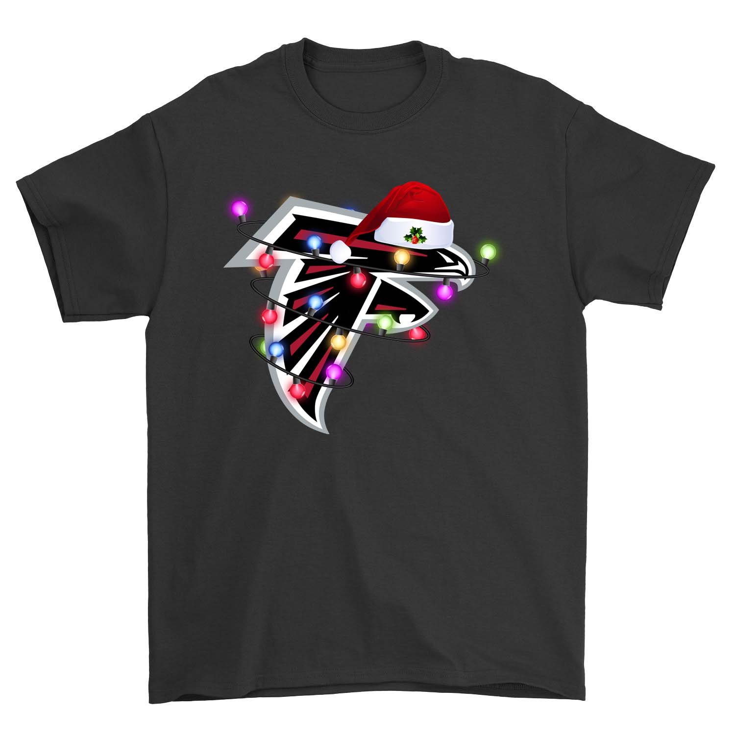 Atlanta Falcons Santa Hat Holiday T-Shirt